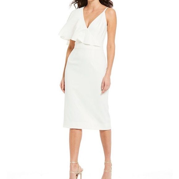 Dress the Population Dresses & Skirts - Dress the Population white midi dress